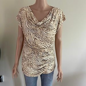 Rafaela summer top brown/cream size small